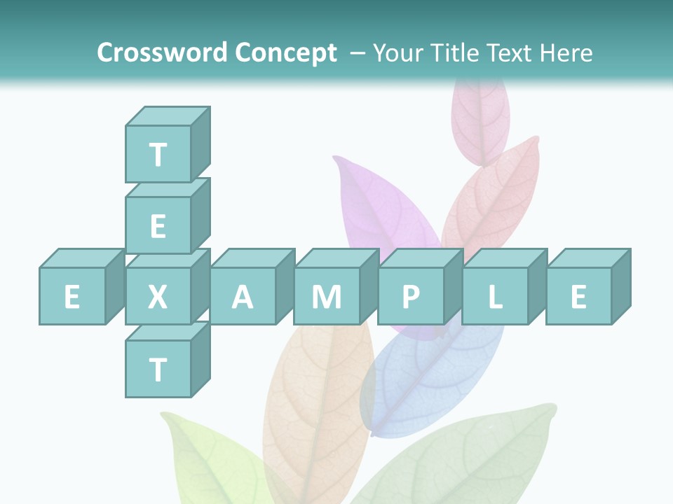 A Colorful Leaf Powerpoint Presentation PowerPoint Template