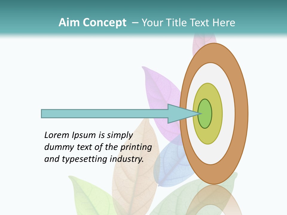 A Colorful Leaf Powerpoint Presentation PowerPoint Template