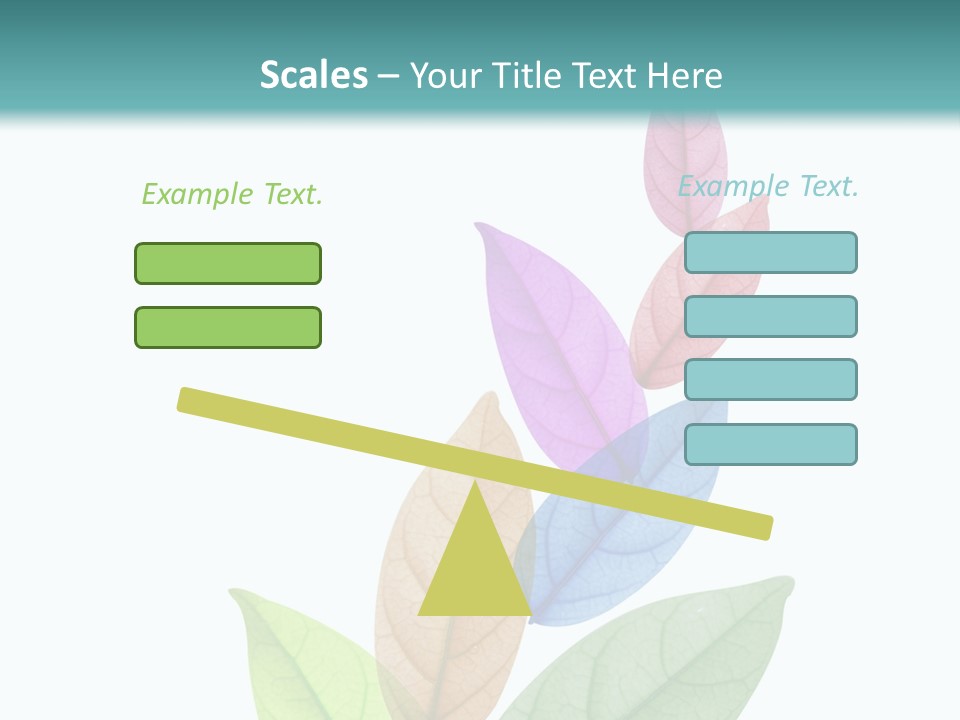 A Colorful Leaf Powerpoint Presentation PowerPoint Template