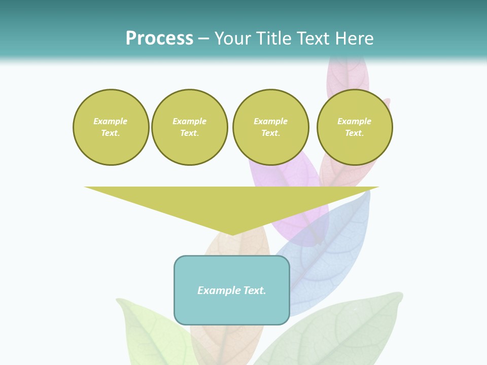 A Colorful Leaf Powerpoint Presentation PowerPoint Template