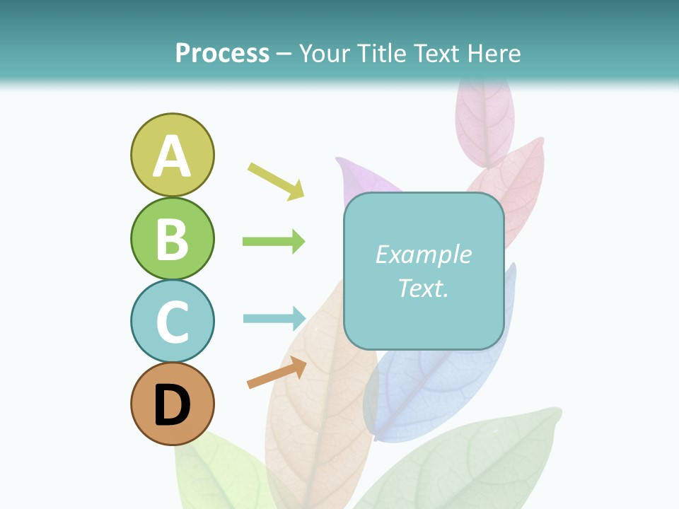 A Colorful Leaf Powerpoint Presentation PowerPoint Template