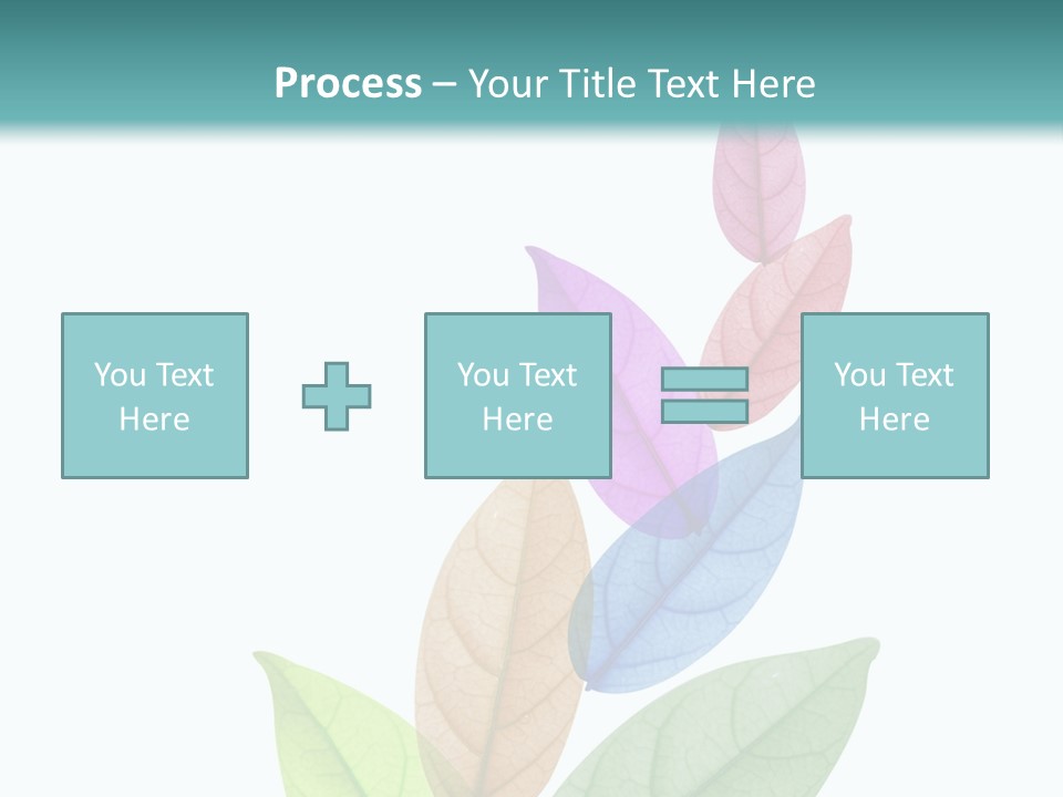A Colorful Leaf Powerpoint Presentation PowerPoint Template