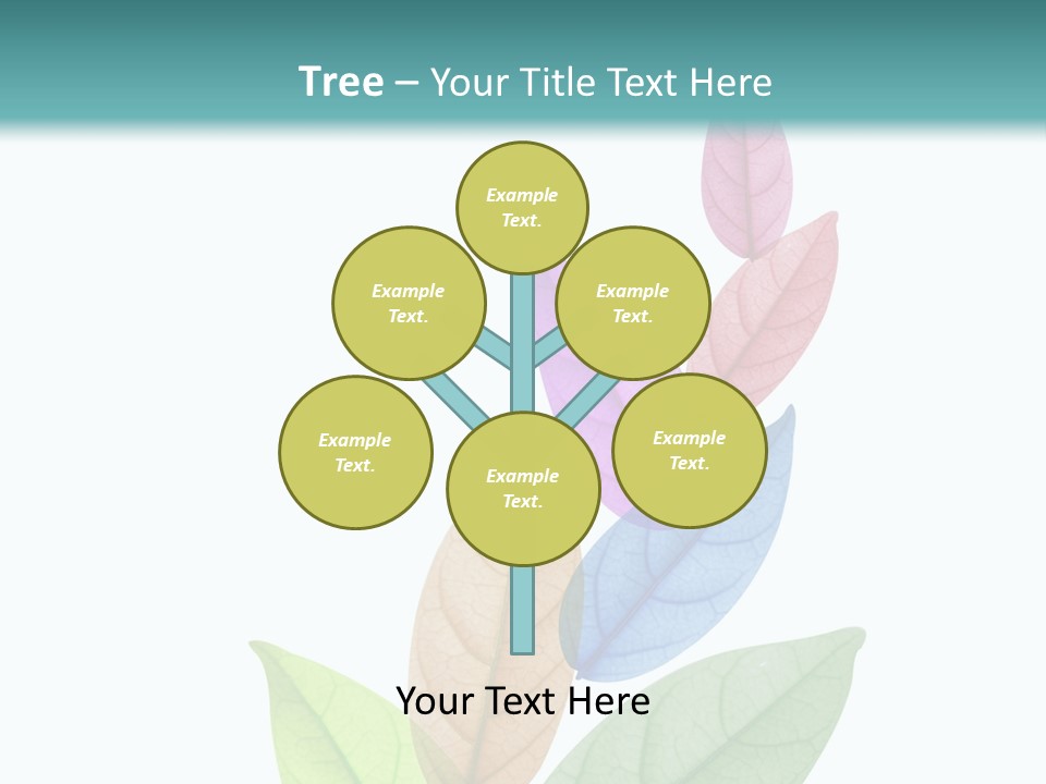 A Colorful Leaf Powerpoint Presentation PowerPoint Template