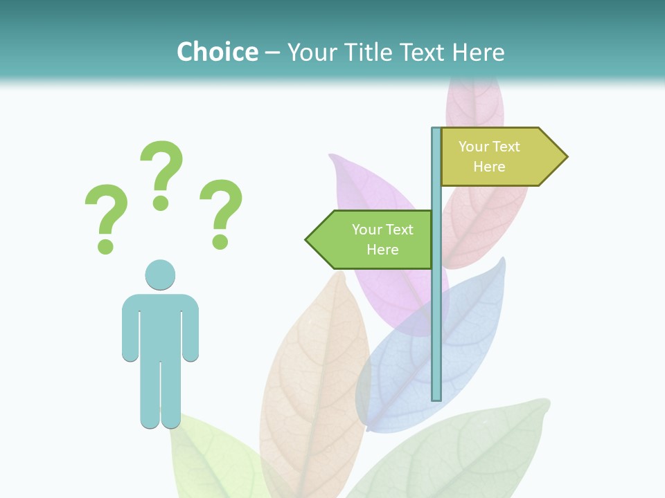 A Colorful Leaf Powerpoint Presentation PowerPoint Template