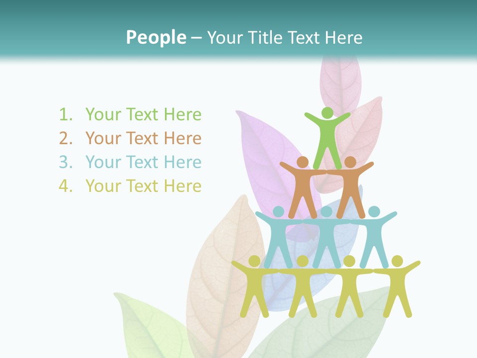 A Colorful Leaf Powerpoint Presentation PowerPoint Template
