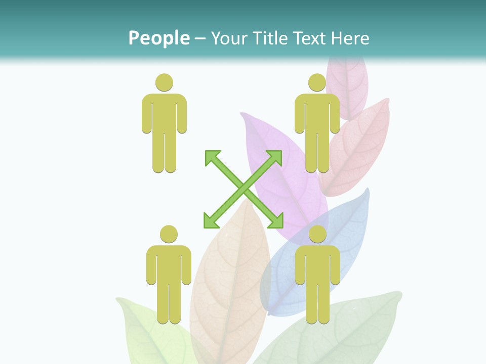 A Colorful Leaf Powerpoint Presentation PowerPoint Template