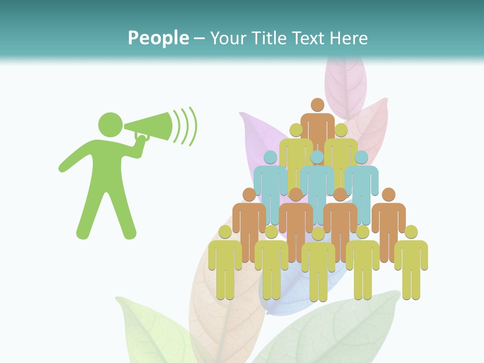 A Colorful Leaf Powerpoint Presentation PowerPoint Template
