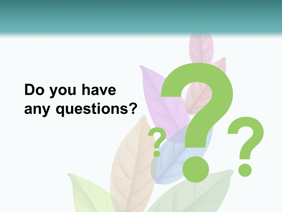 A Colorful Leaf Powerpoint Presentation PowerPoint Template