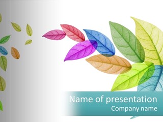 A Colorful Leaf Powerpoint Presentation PowerPoint Template