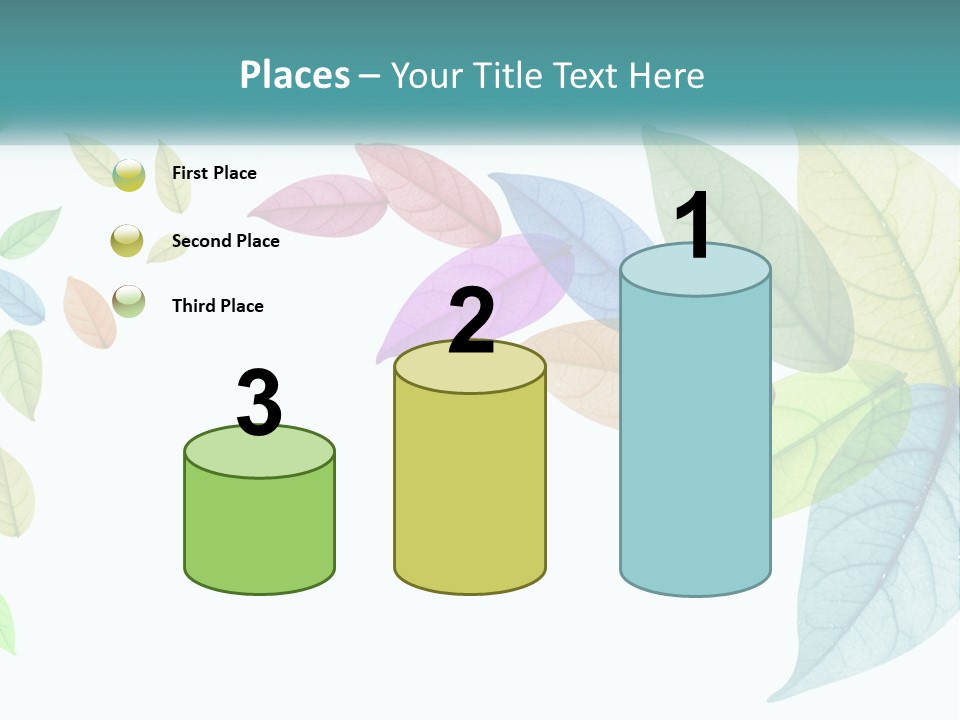 A Colorful Leaf Powerpoint Presentation PowerPoint Template