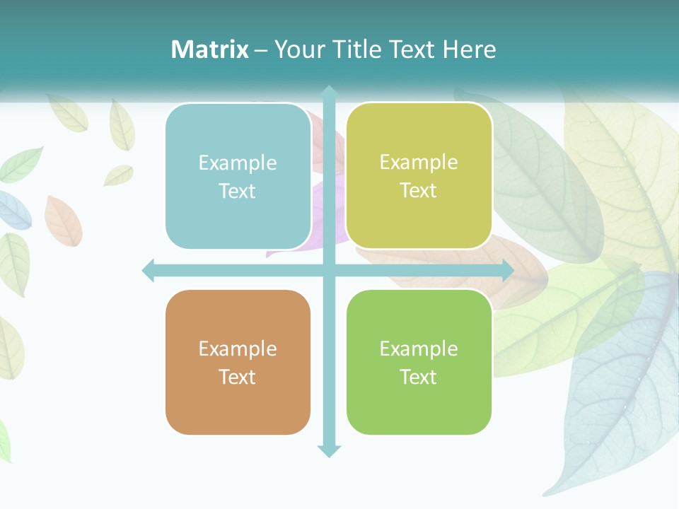 A Colorful Leaf Powerpoint Presentation PowerPoint Template