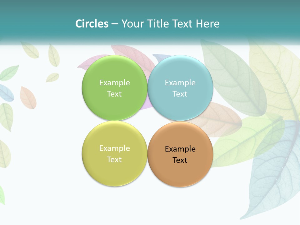 A Colorful Leaf Powerpoint Presentation PowerPoint Template