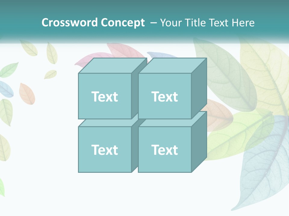 A Colorful Leaf Powerpoint Presentation PowerPoint Template