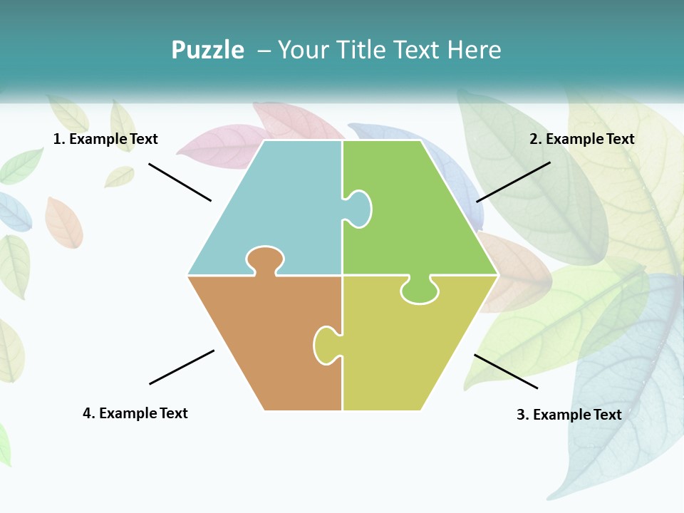 A Colorful Leaf Powerpoint Presentation PowerPoint Template