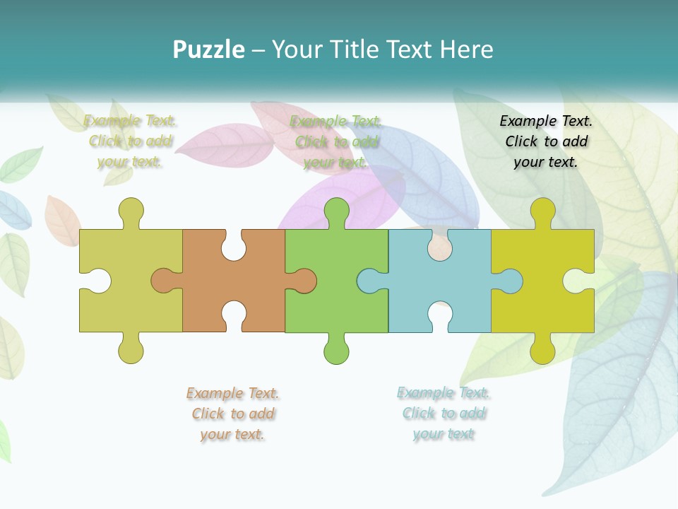 A Colorful Leaf Powerpoint Presentation PowerPoint Template