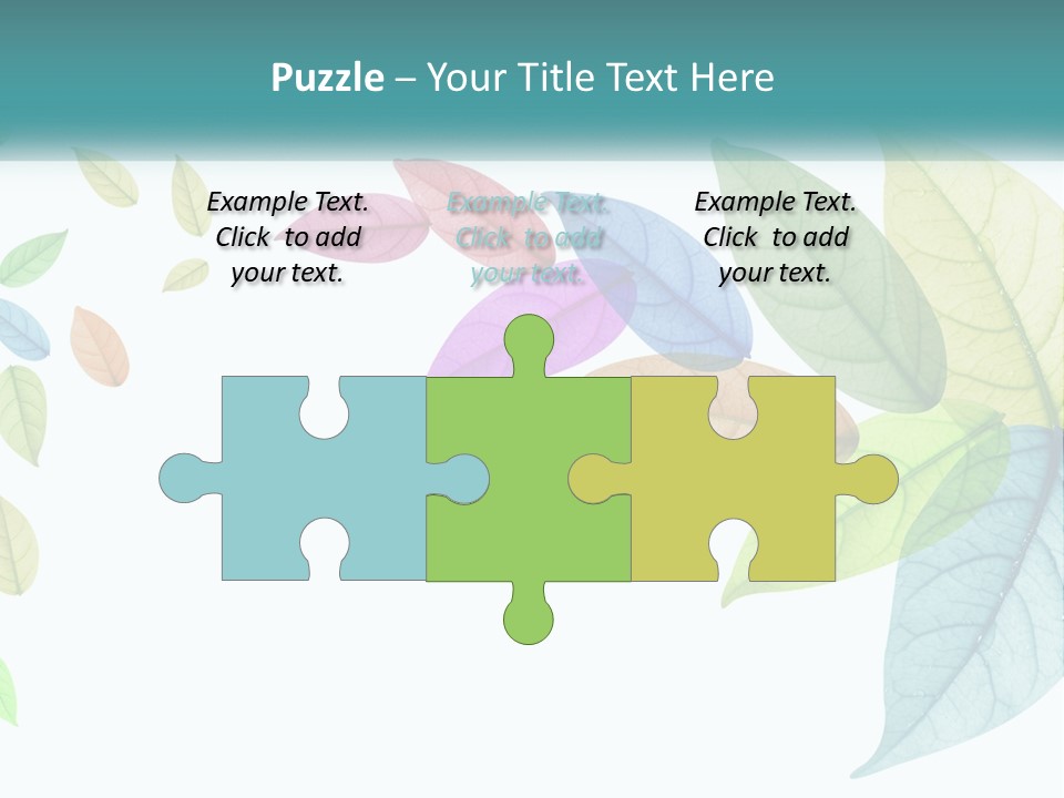 A Colorful Leaf Powerpoint Presentation PowerPoint Template