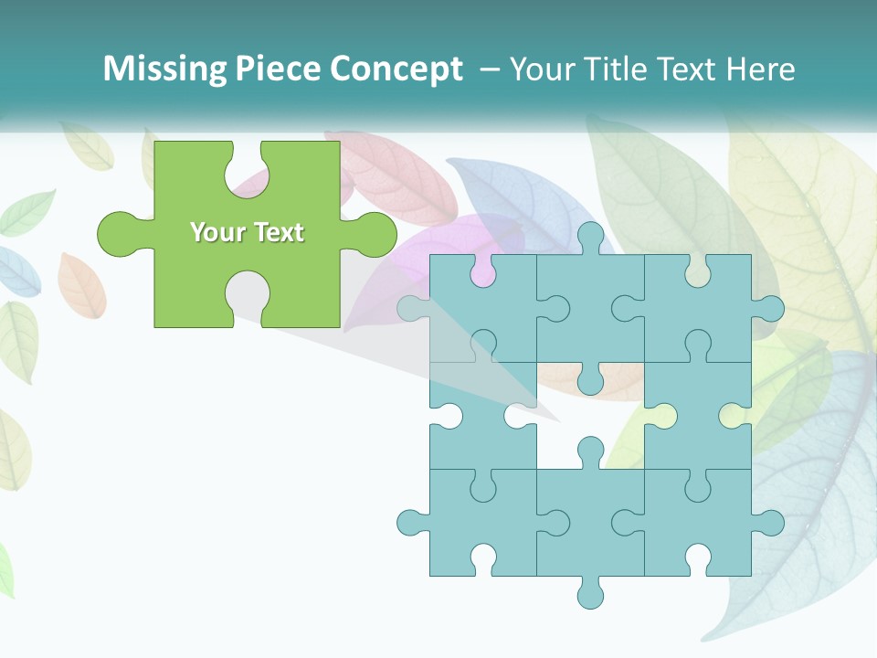 A Colorful Leaf Powerpoint Presentation PowerPoint Template