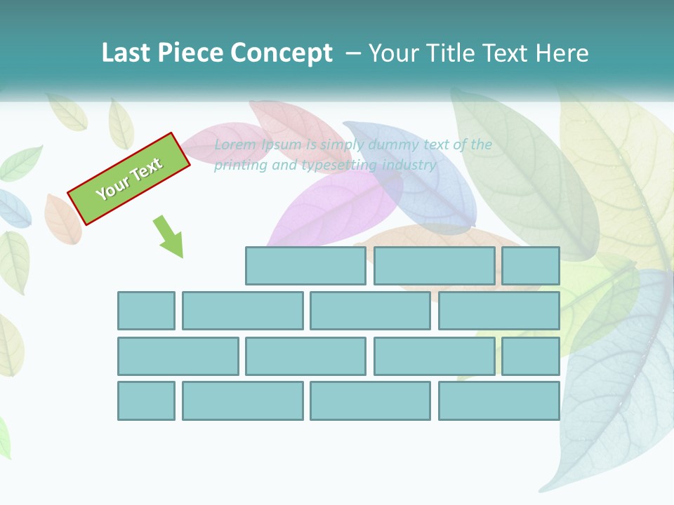 A Colorful Leaf Powerpoint Presentation PowerPoint Template