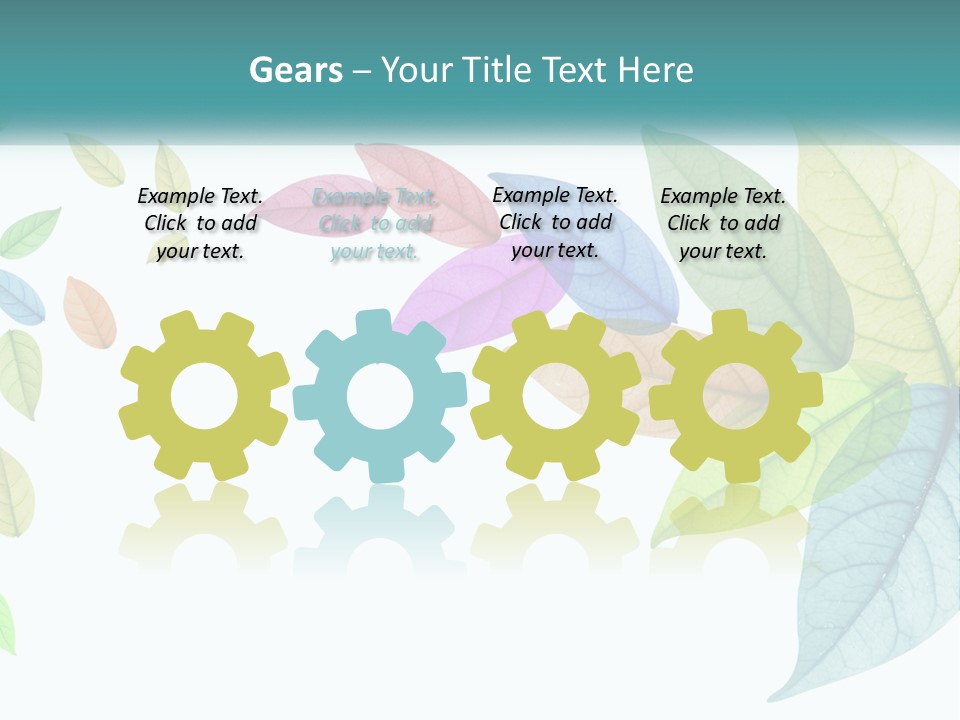 A Colorful Leaf Powerpoint Presentation PowerPoint Template