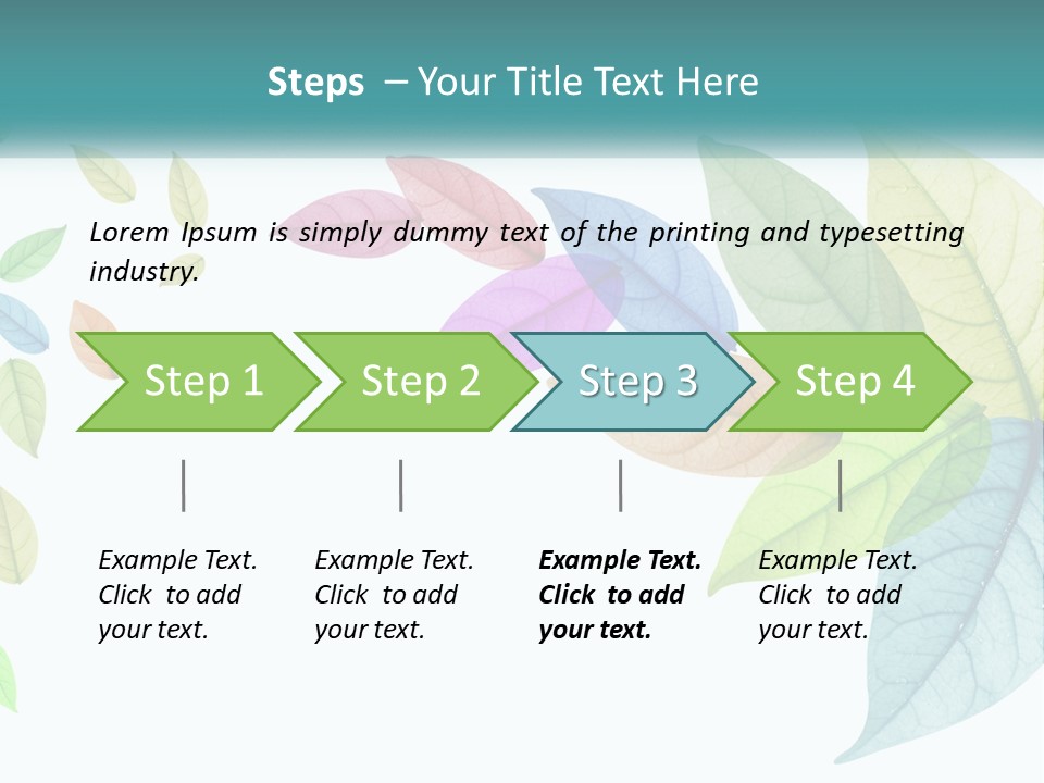 A Colorful Leaf Powerpoint Presentation PowerPoint Template