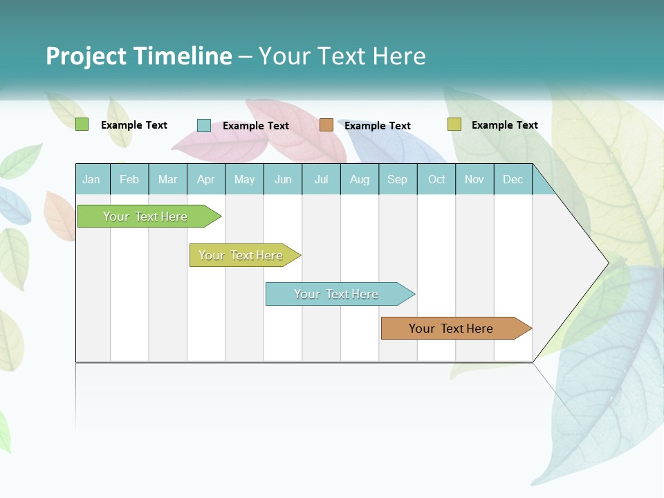 A Colorful Leaf Powerpoint Presentation PowerPoint Template
