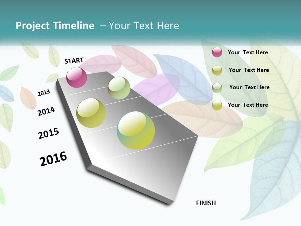 A Colorful Leaf Powerpoint Presentation PowerPoint Template