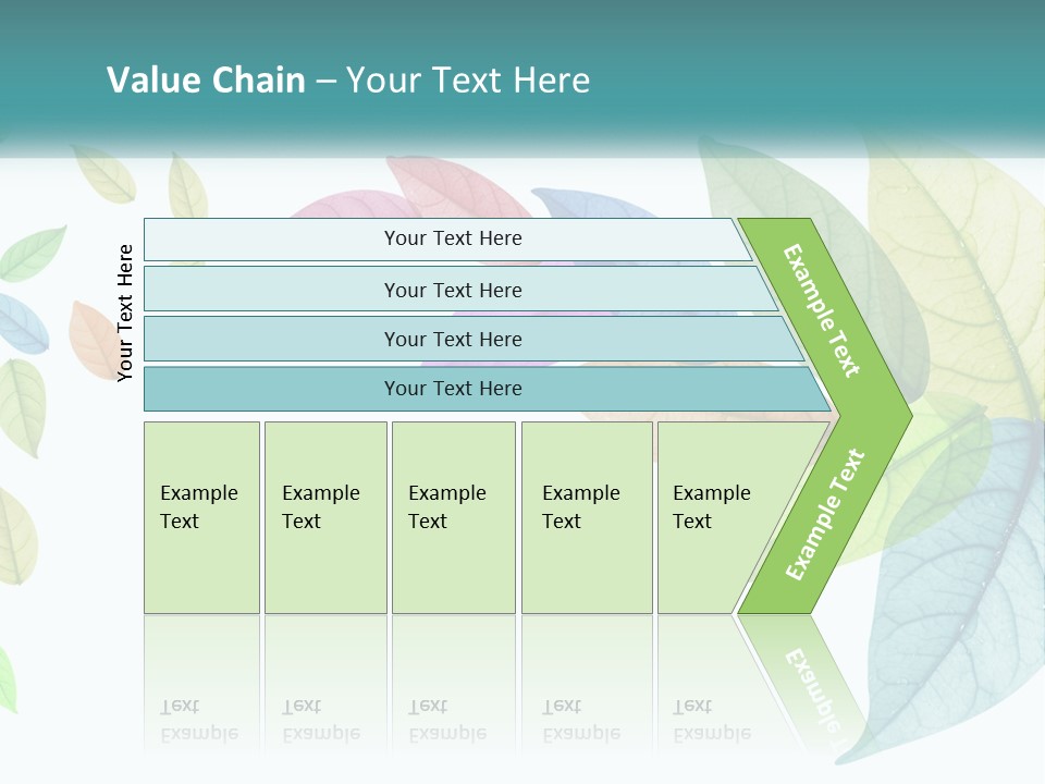 A Colorful Leaf Powerpoint Presentation PowerPoint Template