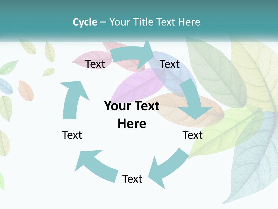 A Colorful Leaf Powerpoint Presentation PowerPoint Template