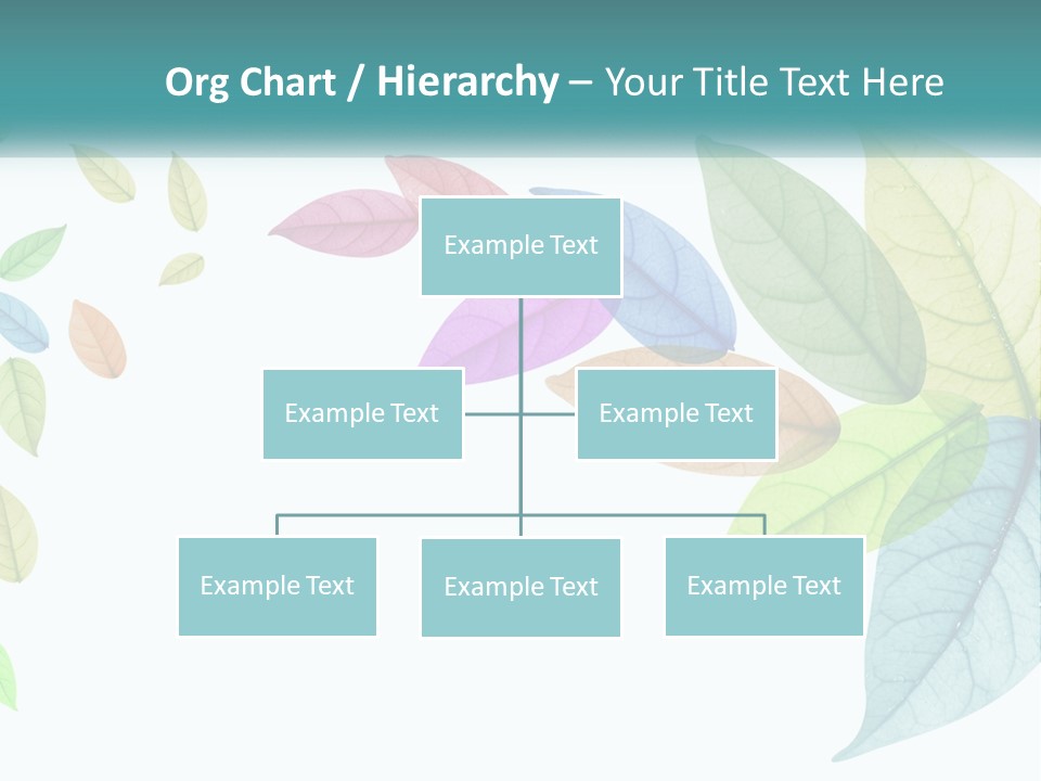 A Colorful Leaf Powerpoint Presentation PowerPoint Template