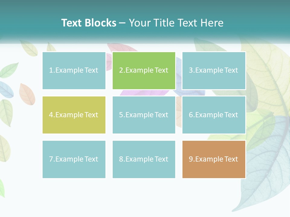 A Colorful Leaf Powerpoint Presentation PowerPoint Template