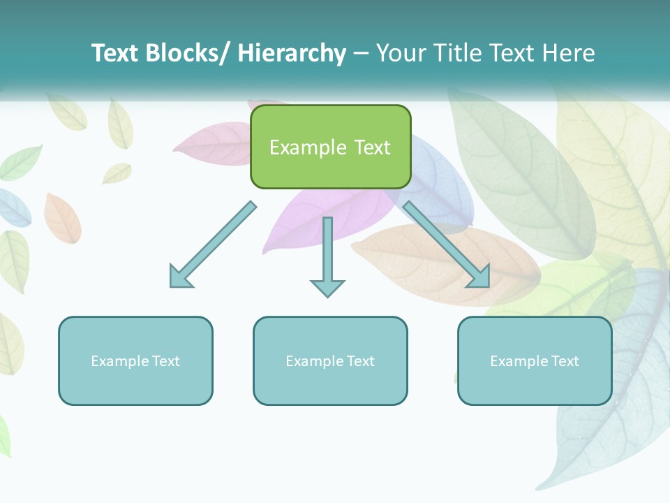 A Colorful Leaf Powerpoint Presentation PowerPoint Template