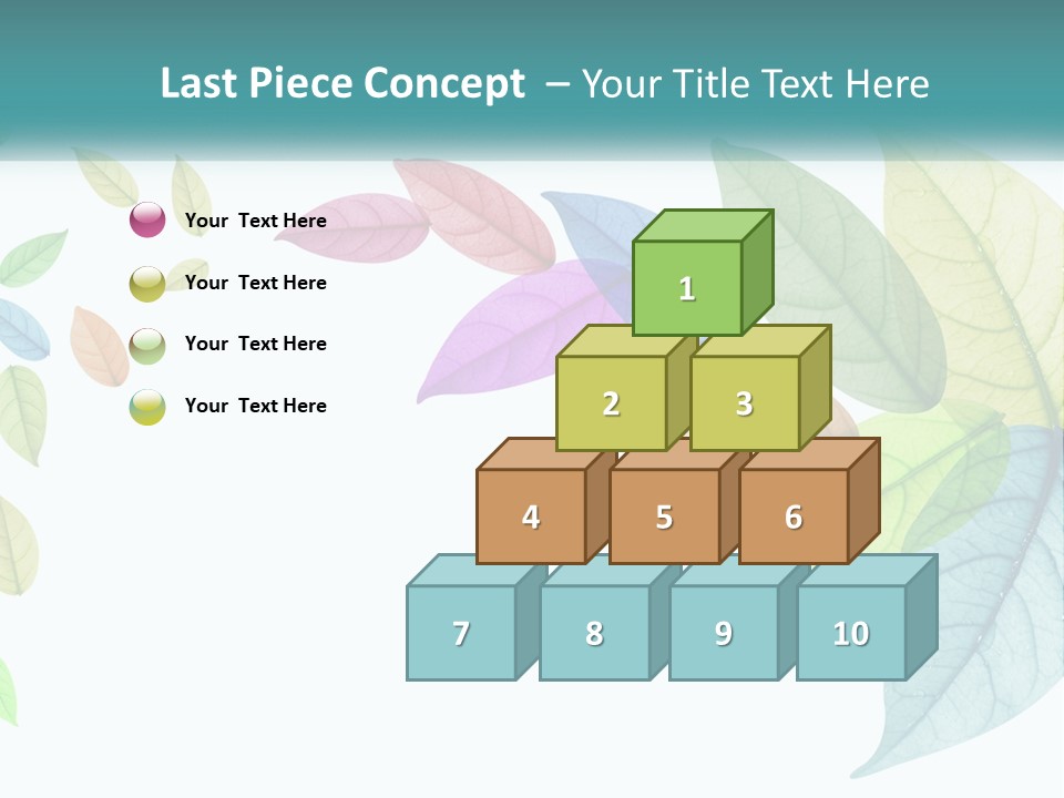 A Colorful Leaf Powerpoint Presentation PowerPoint Template