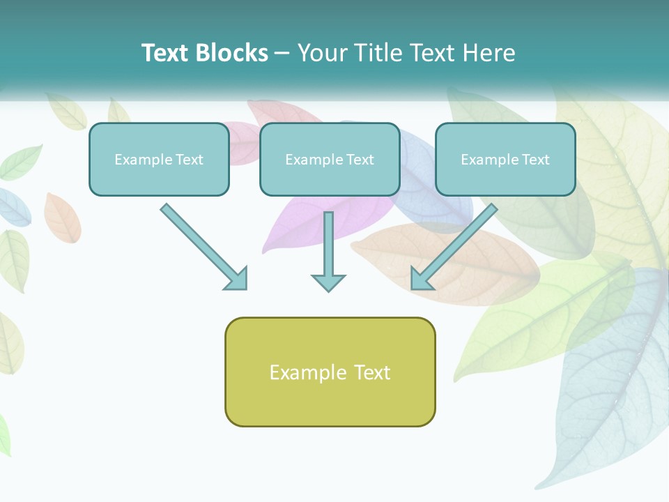 A Colorful Leaf Powerpoint Presentation PowerPoint Template