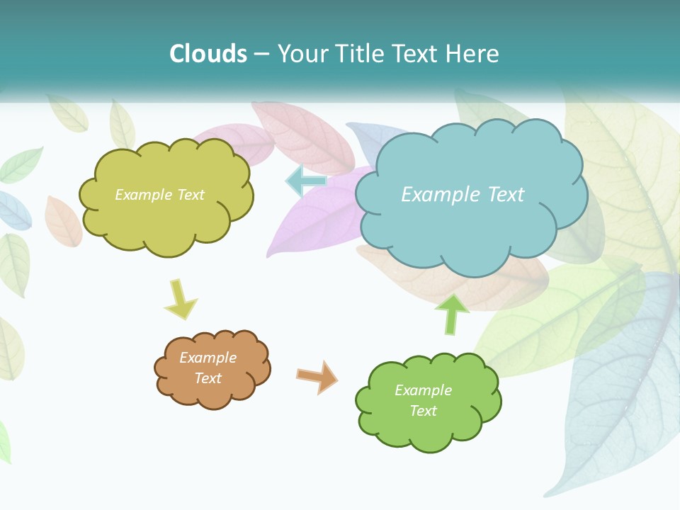 A Colorful Leaf Powerpoint Presentation PowerPoint Template