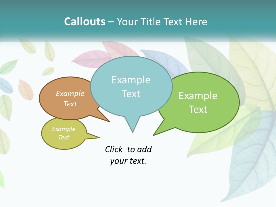 A Colorful Leaf Powerpoint Presentation PowerPoint Template