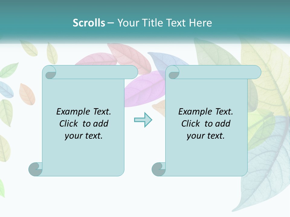 A Colorful Leaf Powerpoint Presentation PowerPoint Template