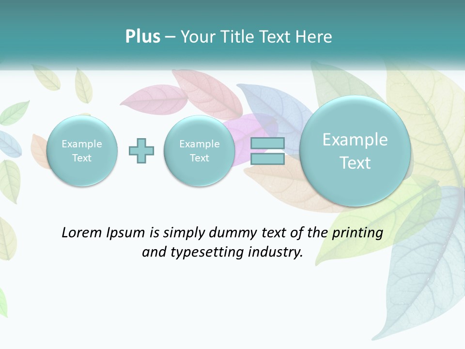 A Colorful Leaf Powerpoint Presentation PowerPoint Template