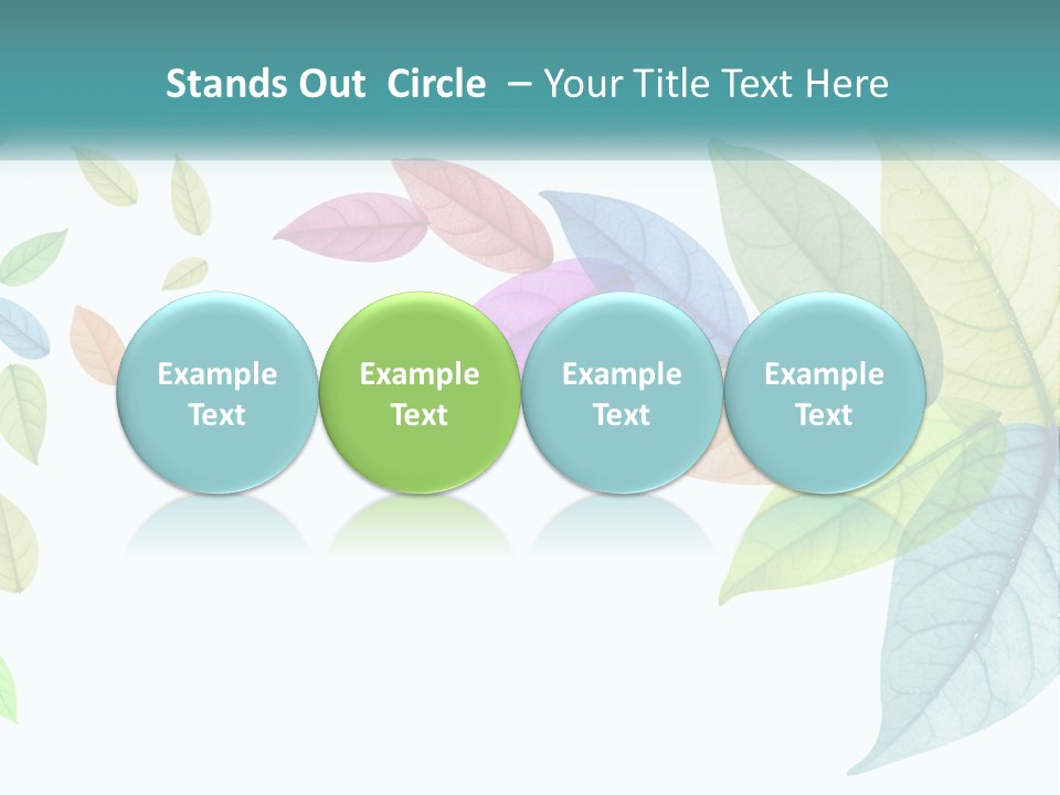 A Colorful Leaf Powerpoint Presentation PowerPoint Template