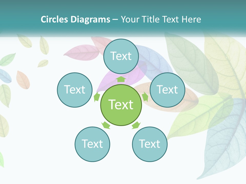 A Colorful Leaf Powerpoint Presentation PowerPoint Template