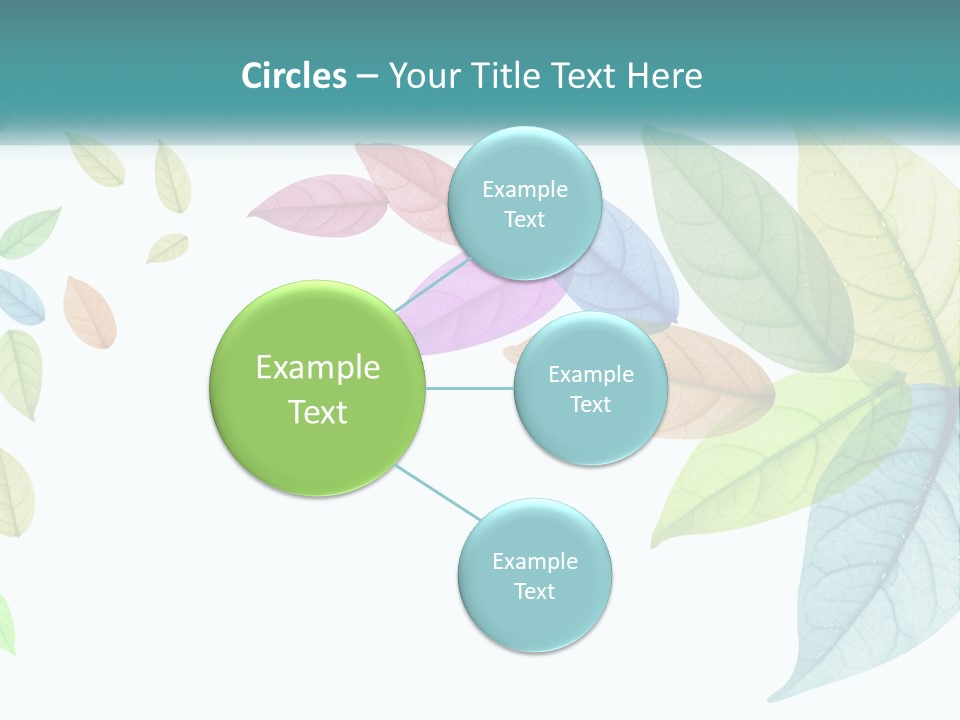 A Colorful Leaf Powerpoint Presentation PowerPoint Template