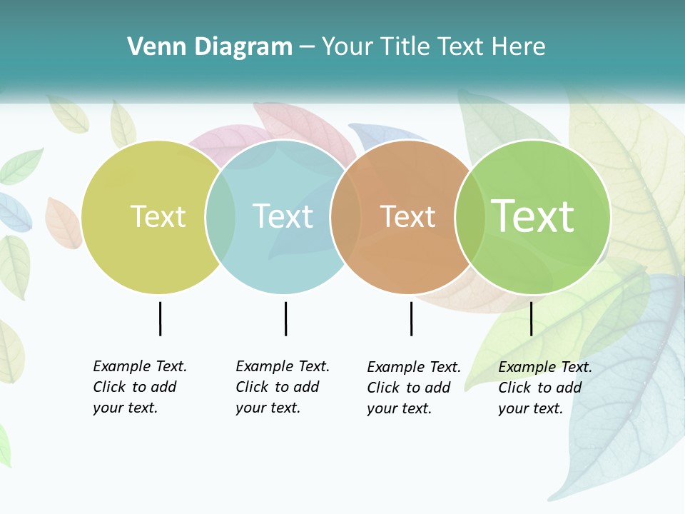 A Colorful Leaf Powerpoint Presentation PowerPoint Template