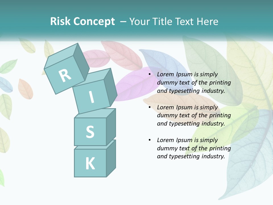 A Colorful Leaf Powerpoint Presentation PowerPoint Template