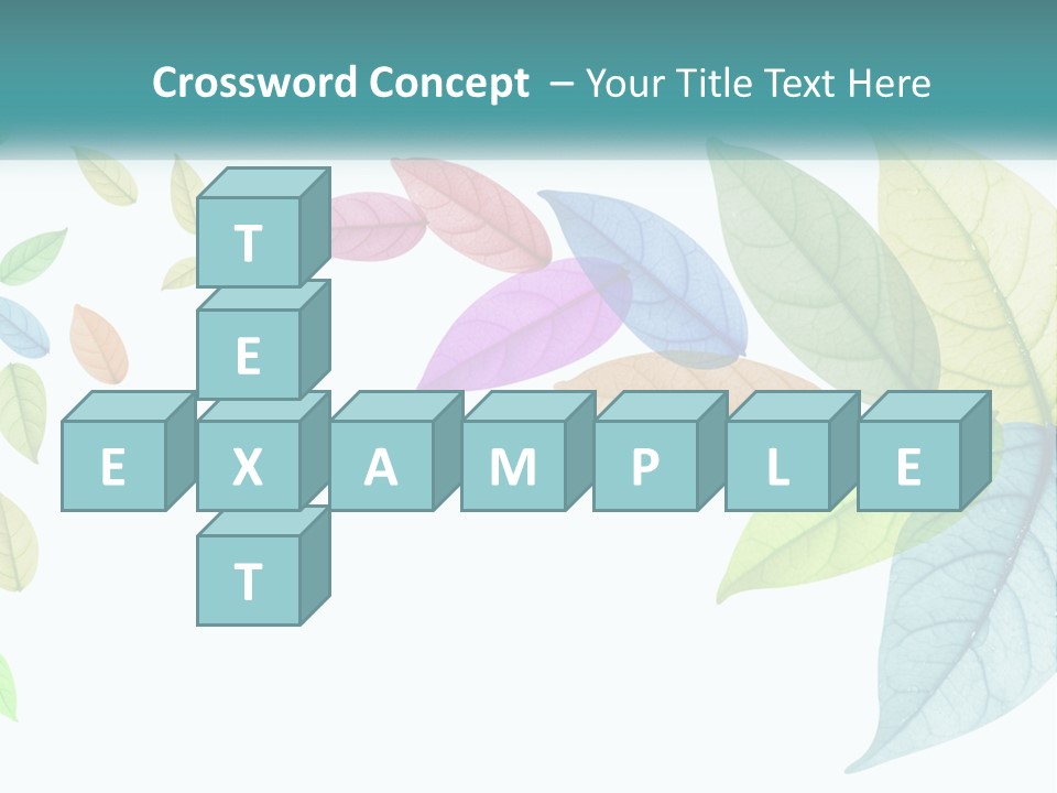 A Colorful Leaf Powerpoint Presentation PowerPoint Template