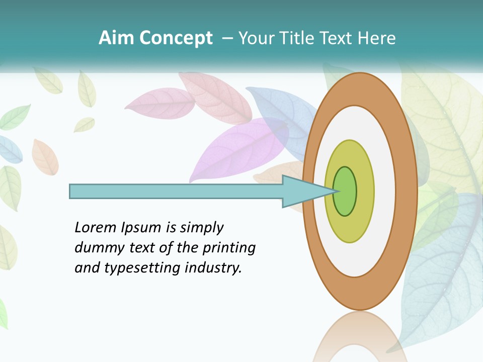 A Colorful Leaf Powerpoint Presentation PowerPoint Template