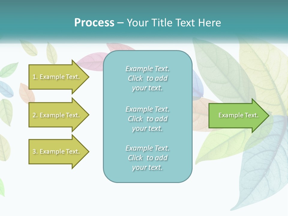 A Colorful Leaf Powerpoint Presentation PowerPoint Template