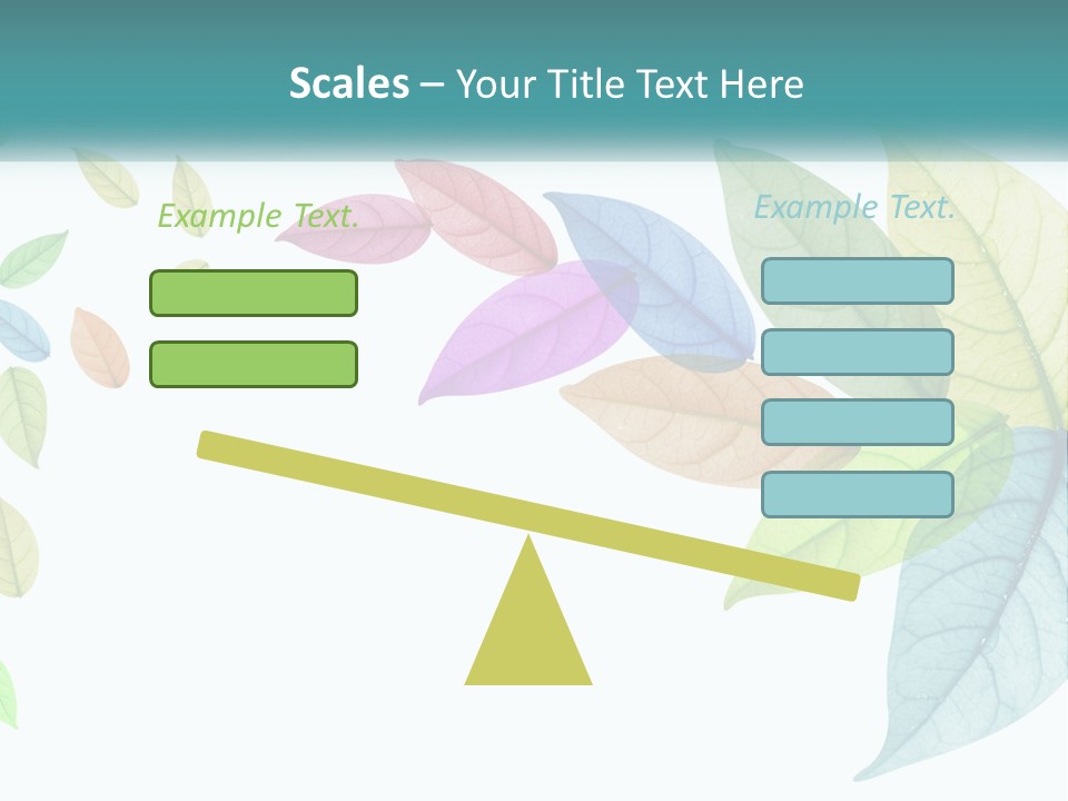 A Colorful Leaf Powerpoint Presentation PowerPoint Template