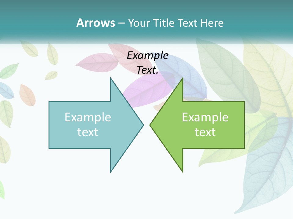 A Colorful Leaf Powerpoint Presentation PowerPoint Template