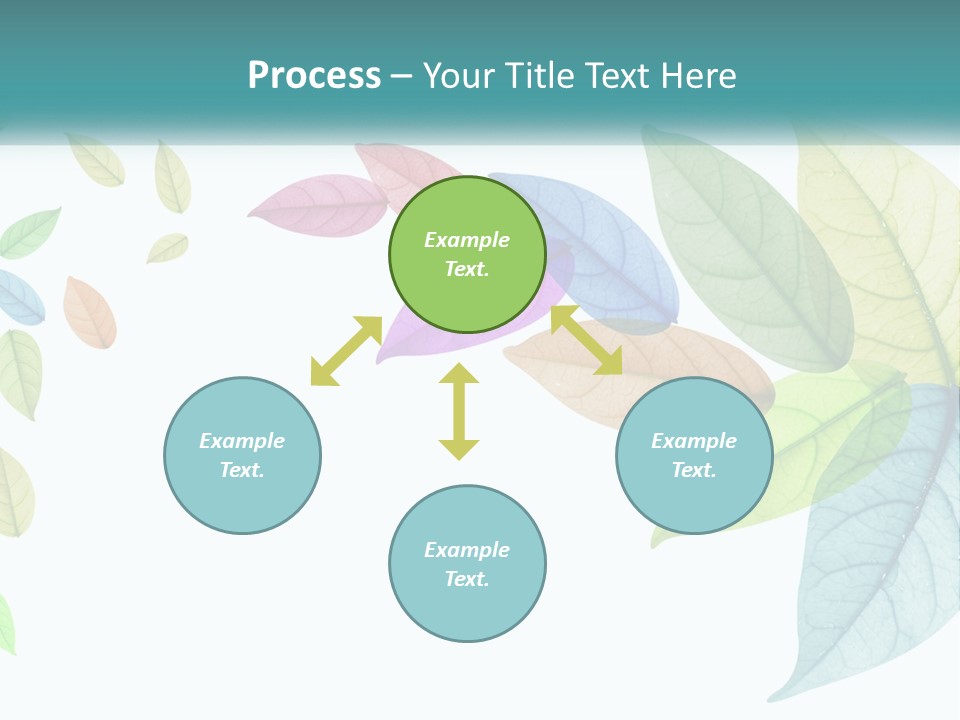 A Colorful Leaf Powerpoint Presentation PowerPoint Template