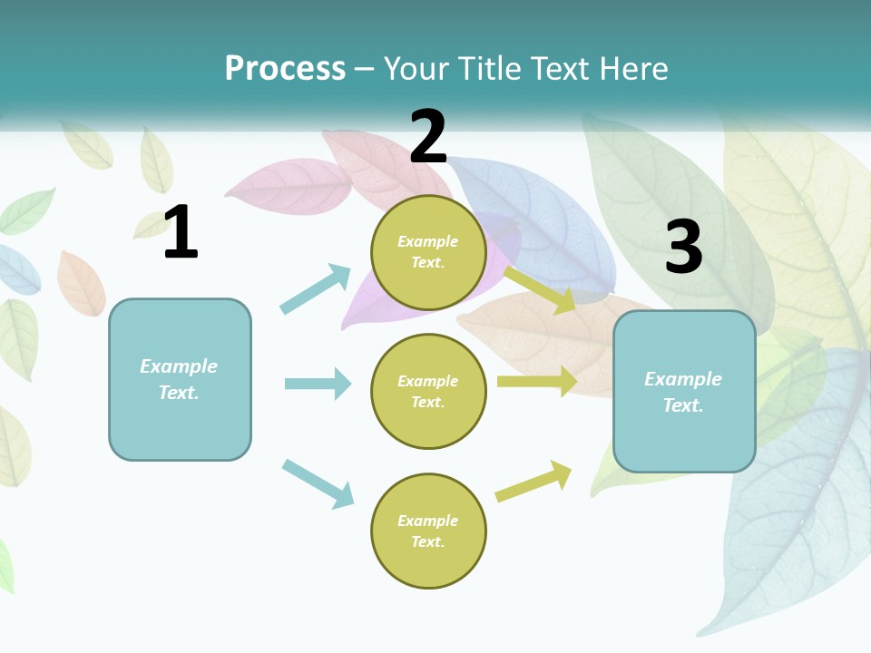 A Colorful Leaf Powerpoint Presentation PowerPoint Template