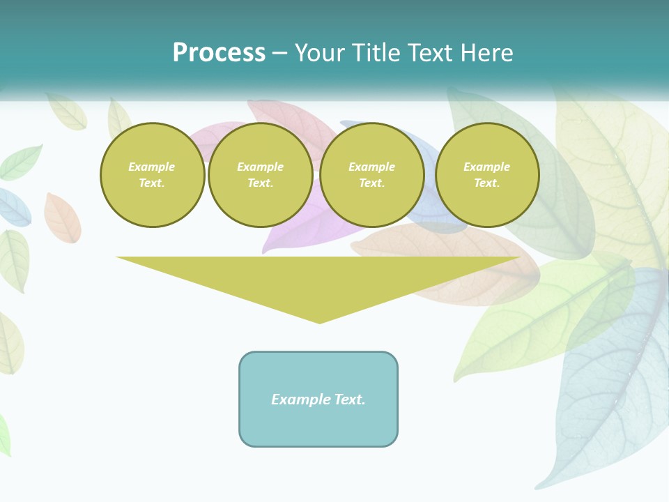 A Colorful Leaf Powerpoint Presentation PowerPoint Template